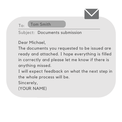 Sample Email for Sending Documents