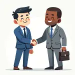 image of two businessmen shaking hands